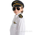 Ensemble accessoire de costumes pilotes de la compagnie aérienne pour l'homme enfant